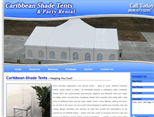 Tablet Screenshot of caribbeanshadetent.com
